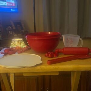 Red Kitchen Mixing Bowl Set-kids